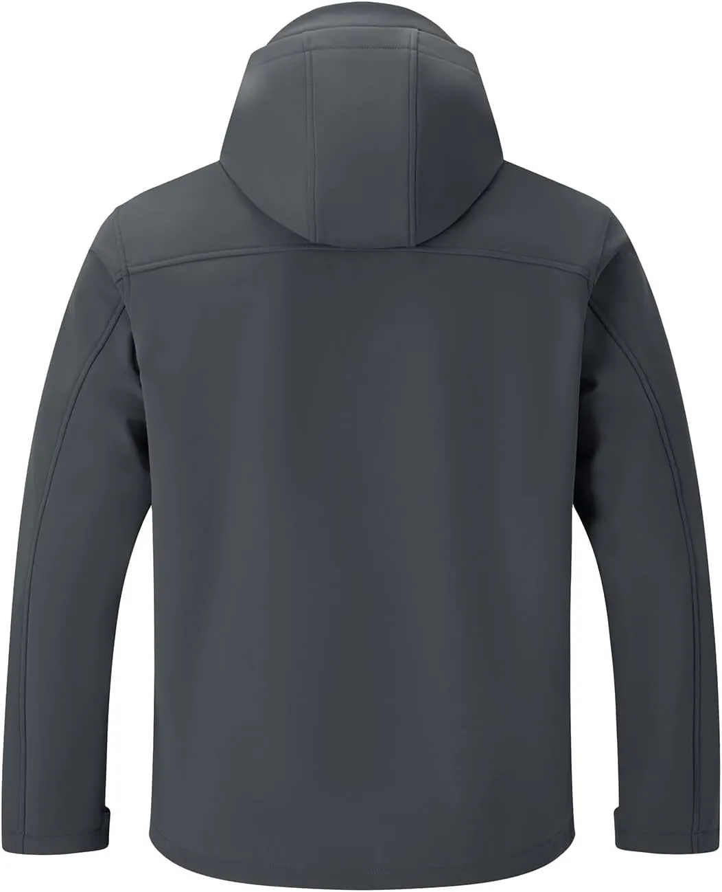 Rdruko Men's Winter Jackets Fleece Lined Hooded Water Resistant Insulated Windbreaker Softshell Jacket for Outdoor Hiking