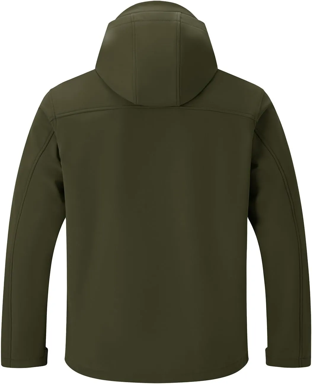 Rdruko Men's Winter Jackets Fleece Lined Hooded Water Resistant Insulated Windbreaker Softshell Jacket for Outdoor Hiking