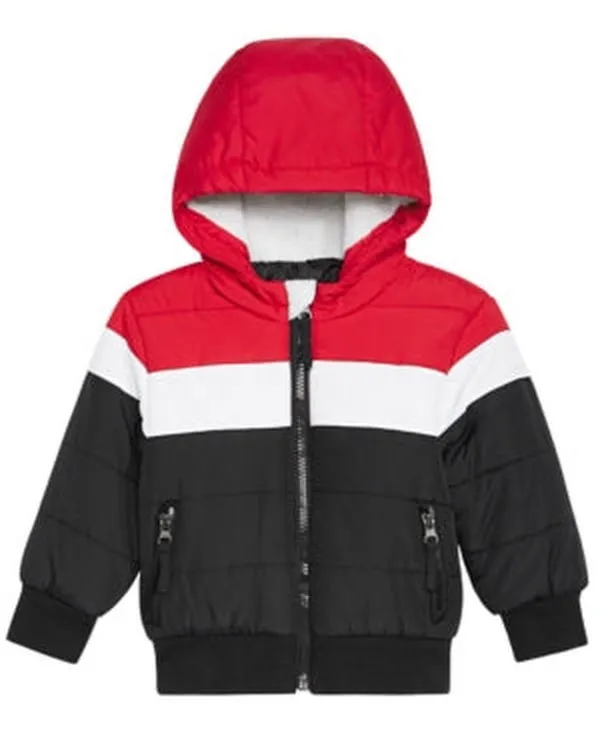 S Rothschild and Co Baby Boys Hooded Colorblocked Jacket