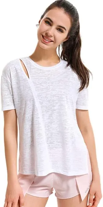 Short Sleeve Quick Dry T-Shirts Wicking Moisture Sports Gym Yoga Jogging Shirts for Women