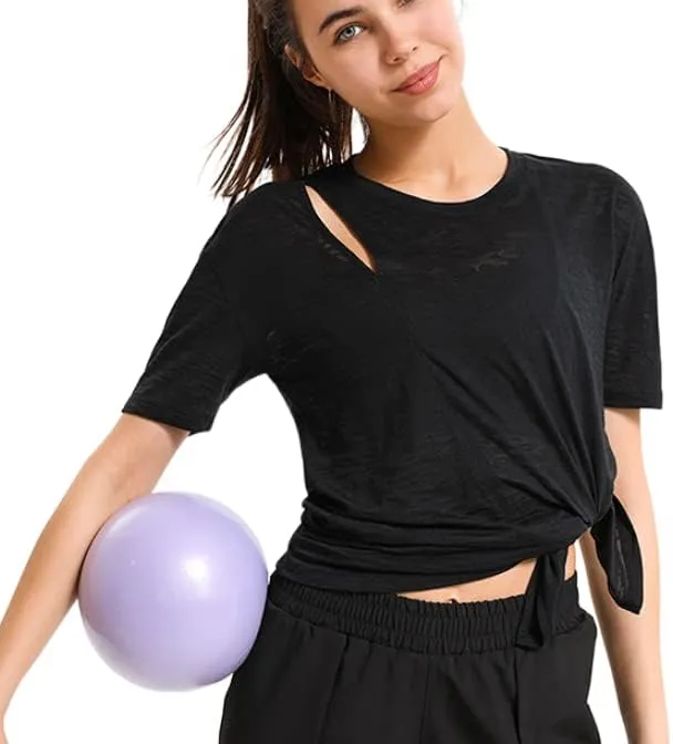 Short Sleeve Quick Dry T-Shirts Wicking Moisture Sports Gym Yoga Jogging Shirts for Women