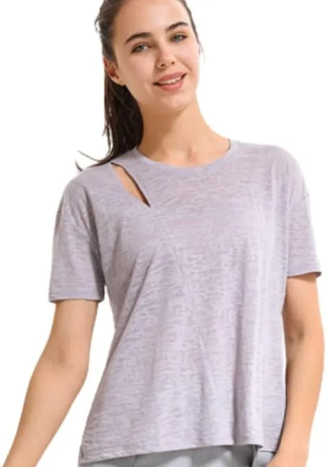 Short Sleeve Quick Dry T-Shirts Wicking Moisture Sports Gym Yoga Jogging Shirts for Women