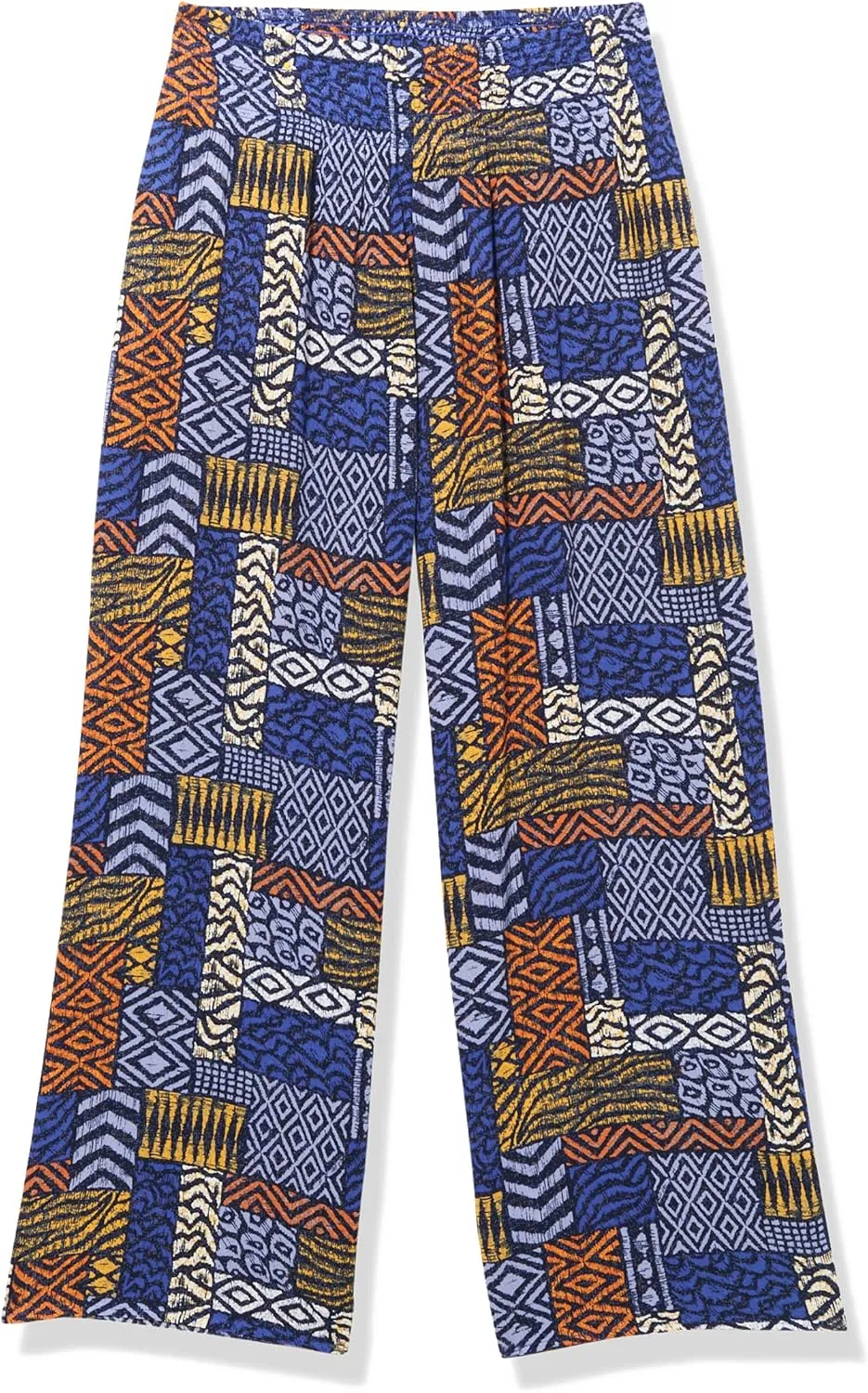 SLIM-SATION Women's Elastic Shirred Waist Pull on Wide Leg Pant