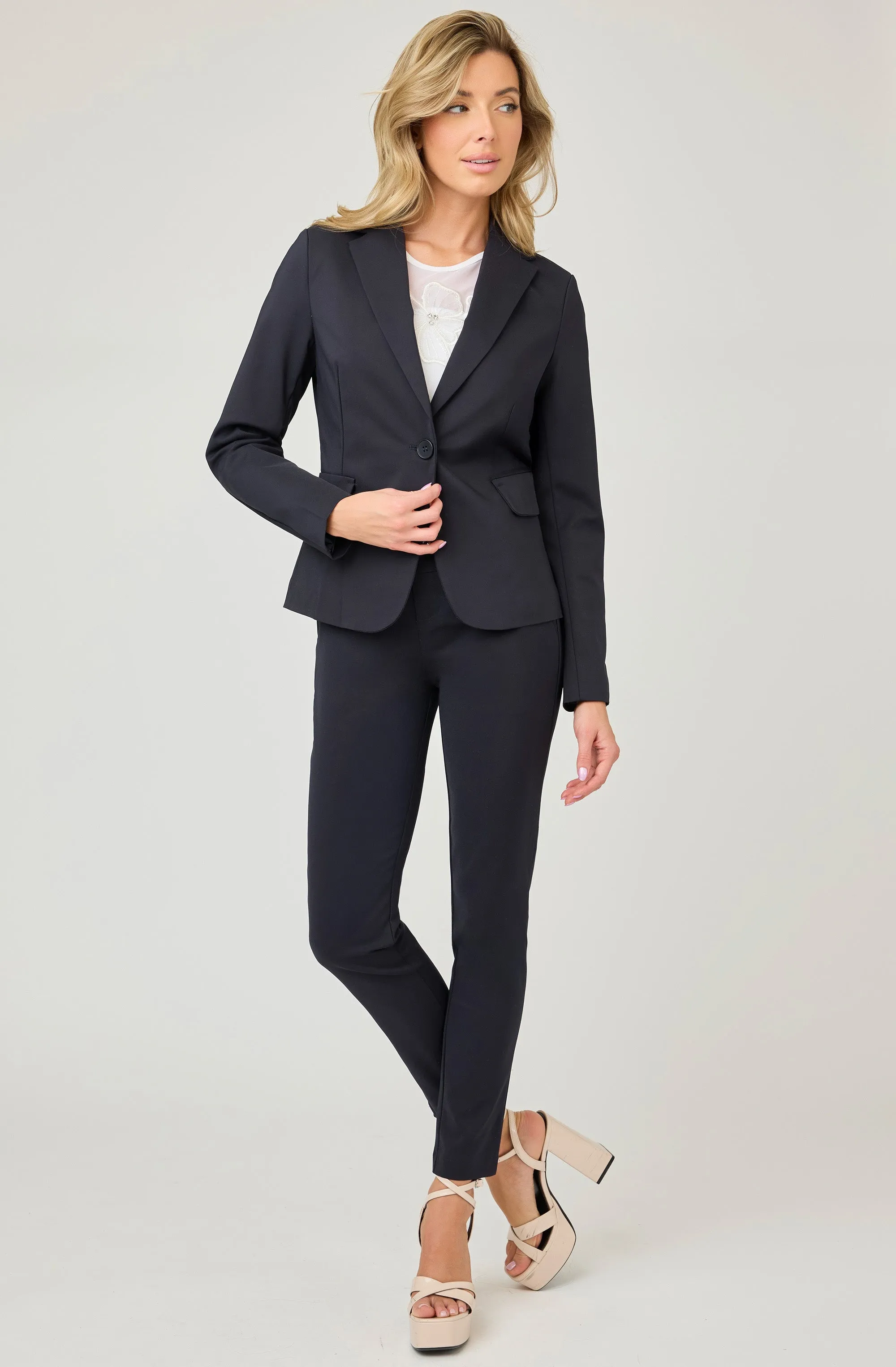Structured Jacket with front flap pockets