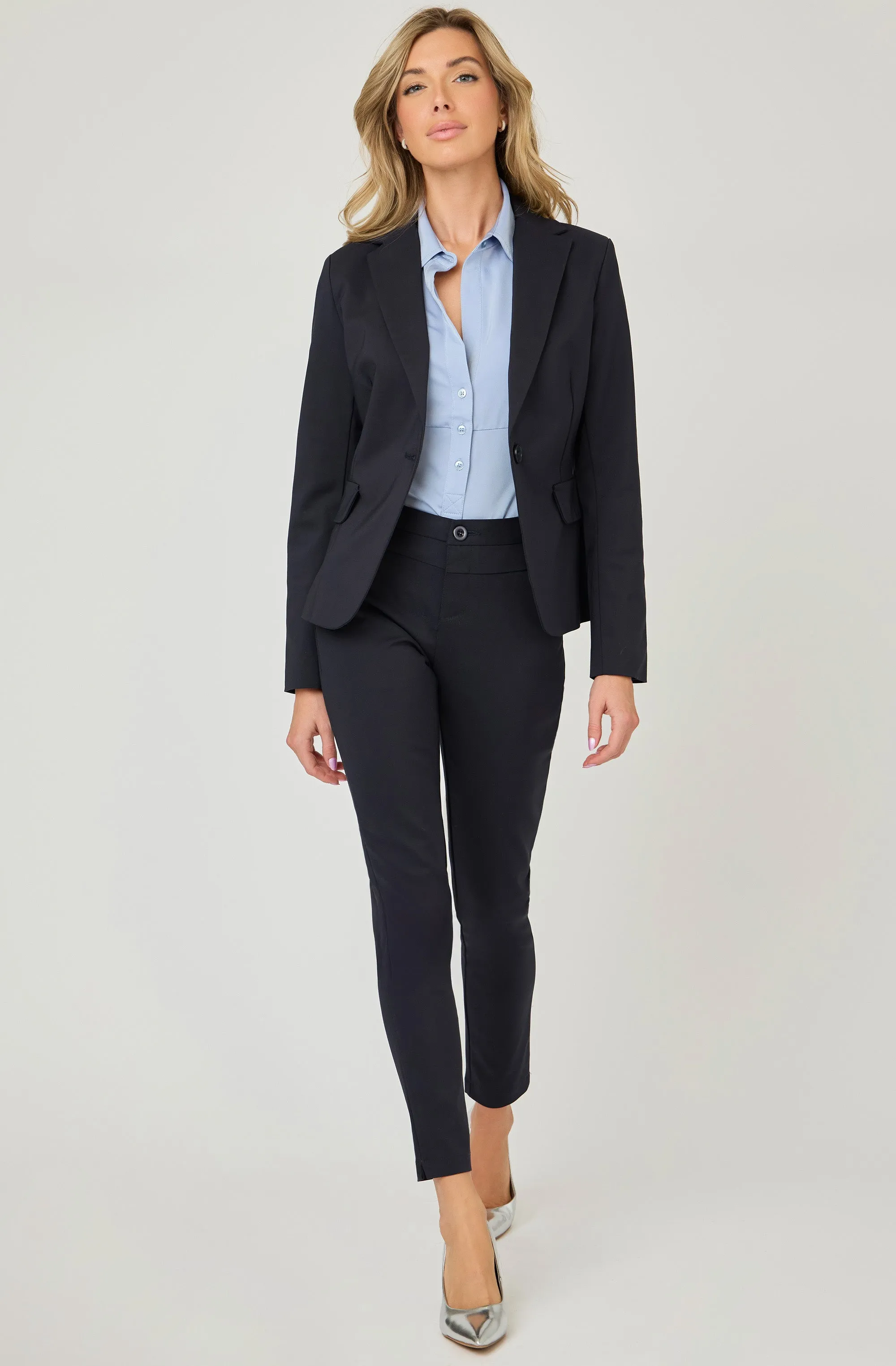 Structured Jacket with front flap pockets