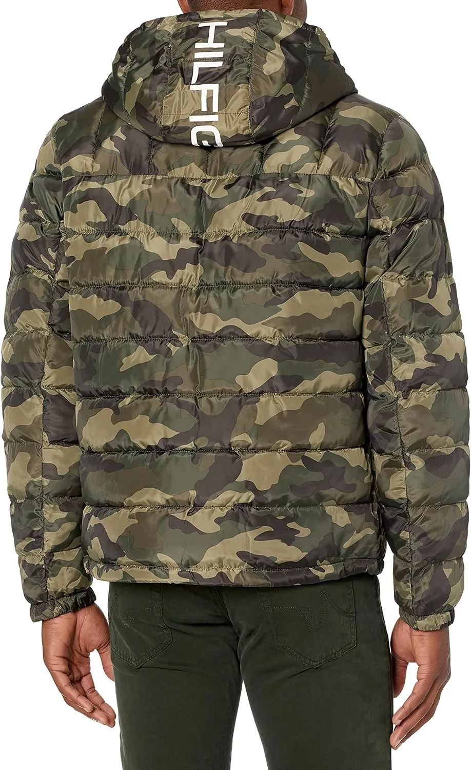 Tommy Hilfiger Men's Midweight Sherpa Lined Hooded Water Resistant Puffer Jacket