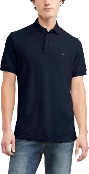 Tommy Hilfiger mens Short Sleeve in Classic Fit Polo Shirt, Classic Navy, 3X-Large US