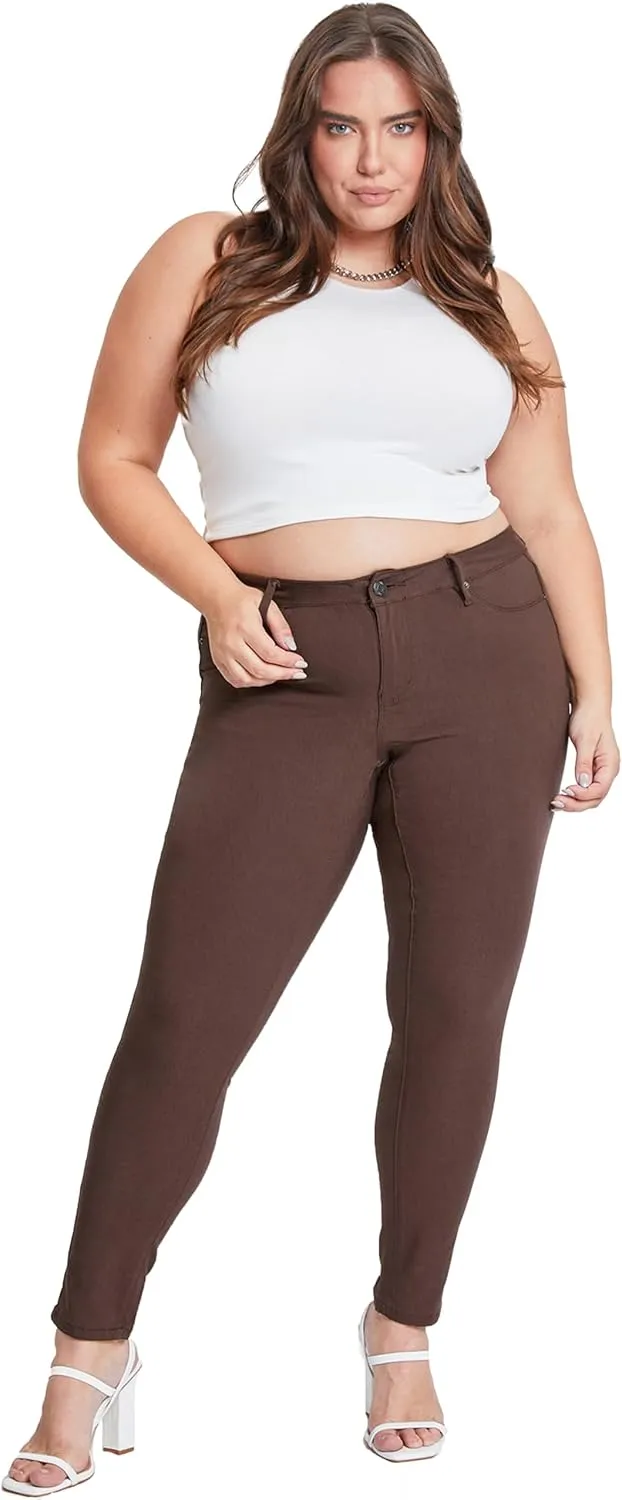 YMI Women's Hyperstretch Skinny Work Casual Mid-Rise Pants-P748931am